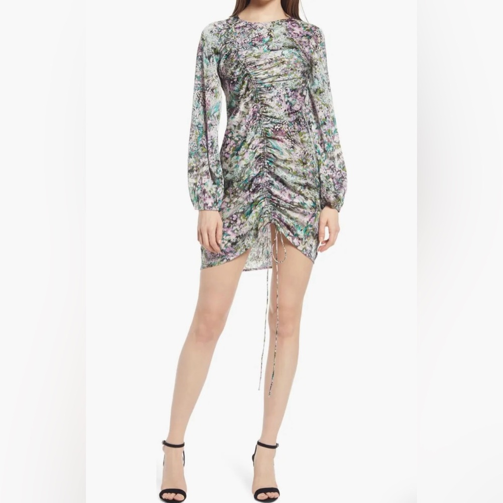 Vero Moda Xenia Ruched Long Sleeve Minidress
